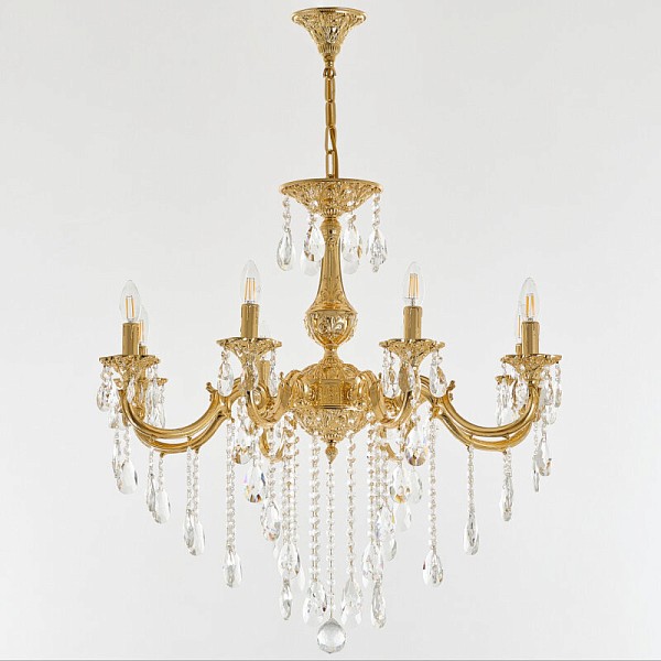 Подвесная люстра Bohemia Ivele Crystal AL7801 золото арт. AL78101/8/250 B G