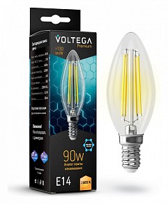 Лампа светодиодная Voltega Candle 9W Graphene  арт. 7134