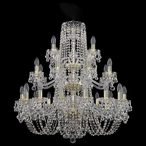 Подвесная люстра Bohemia Art Classic 11.26 золото арт. 11.26.16+8+4.300.3d.Gd.B