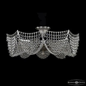 Подвесная люстра Bohemia Ivele Crystal 7718 никель арт. 77181/58 Ni