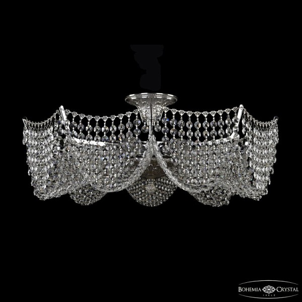 Подвесная люстра Bohemia Ivele Crystal 7718 никель арт. 77181/58 Ni