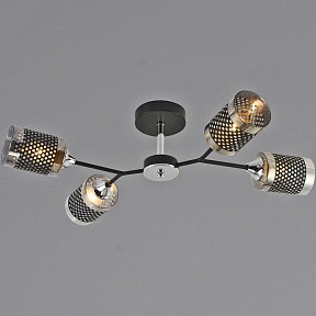 Люстра на штанге Reluce 01405-1 хром арт. 01405-3.3-04B BK+CR