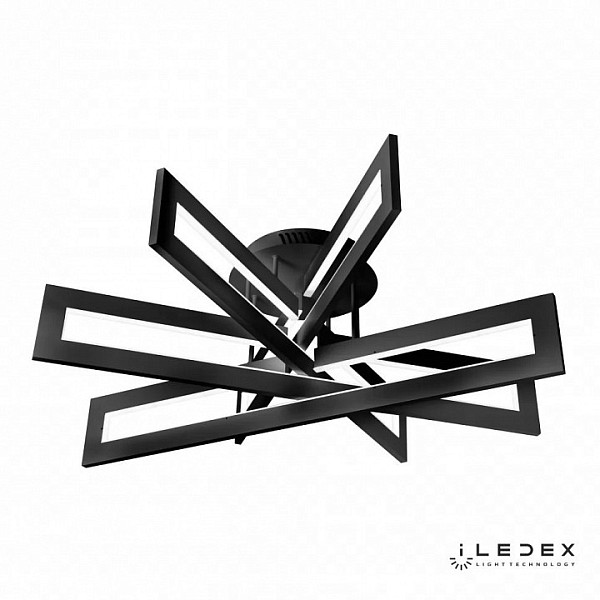 Потолочная люстра iLedex Stalker черный арт. 9082-R800-X 128W BK