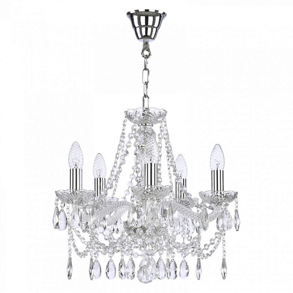 Подвесная люстра Bohemia Ivele Crystal 107 никель арт. 107/5/141 Ni