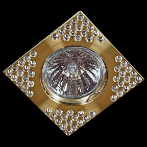 Встраиваемый светильник Sneha 1106/D-S золото арт. 1106/D-S MR16 SGD/CL