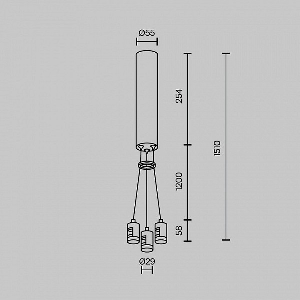 Подвес для трека Maytoni Accessories for tracks Flarity черный арт. TRA154SW-BB-R-B