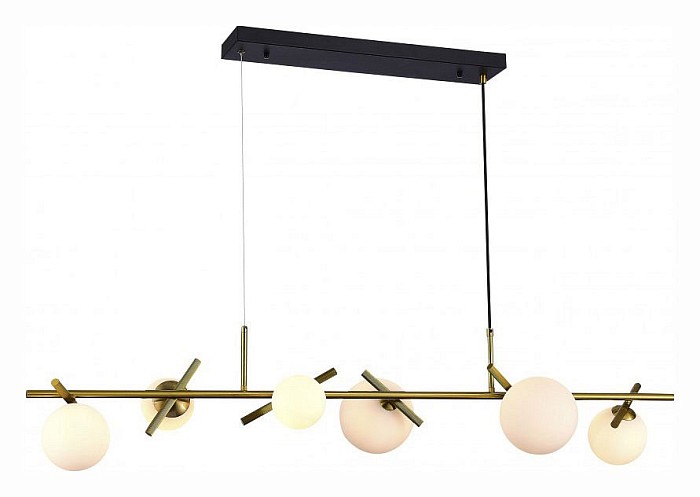 Подвесной светильник iLamp Golden латунь арт. 2134-6L BR+MBK