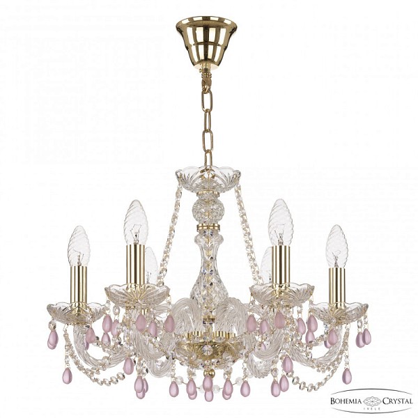 Подвесная люстра Bohemia Ivele Crystal 112 золото арт. 112/6/165 G V7010