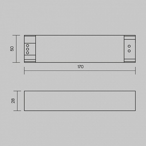 Блок питания Maytoni Power Supply Magnetic черный арт. PSL005-100W-48V-IP20