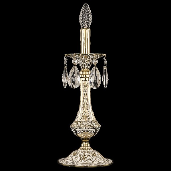 Настольная лампа декоративная Bohemia Ivele Crystal 7200 золото арт. 72100L/1-37 GW