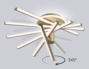 Потолочная люстра Ambrella Light COMFORT золото арт. FL6234