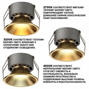 Встраиваемый светильник Novotech NOVA бронза арт. 359850