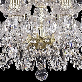 Подвесная люстра Bohemia Ivele Crystal 1402 золото арт. 1402/10+5/195/2d/G
