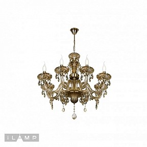 Подвесная люстра iLamp Asia бронза арт. 61079-8 BR