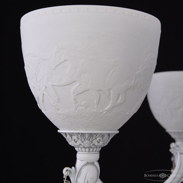 Подвесная люстра Bohemia Ivele Crystal AL7801 белый арт. AL78101/8/250 A WMN P1 U Horse
