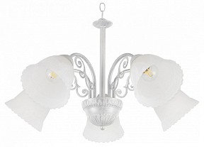 Подвесная люстра Arte Milano Amalfi-8544 белый арт. 338544/5 WT+SL