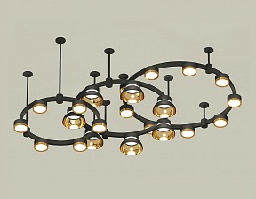 Подвесная люстра Ambrella Light XR черный арт. XR92222001
