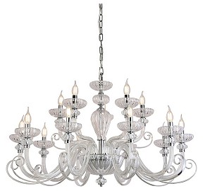 Подвесная люстра Newport ANNETTE хром арт. 8620+5/C chrome clear