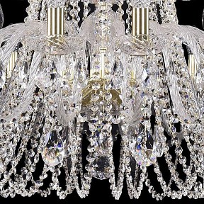Подвесная люстра Bohemia Ivele Crystal 1402 золото арт. 1402/20+10/360/2d/G