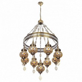 Подвесная люстра Citilux Каир бронза арт. CL419185
