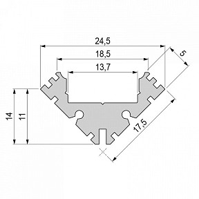 Профиль Deko-Light AV-04-12 металл арт. 975411