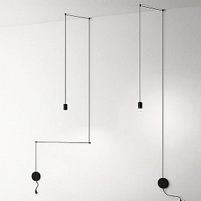 Подвесной светильник Imperiumloft Vibia Wireflow черный арт. 40.1638