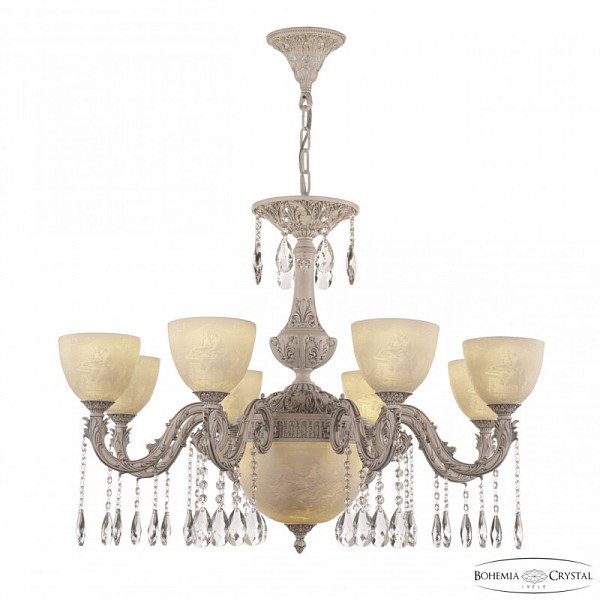 Подвесная люстра Bohemia Ivele Crystal AL7901 белый арт. AL79101P/8/250 A WMN P1 U Pair