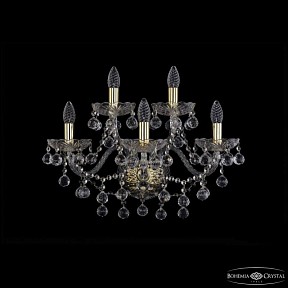 Бра Bohemia Ivele Crystal 1409 золото арт. 1409B/3+2/195/XL G