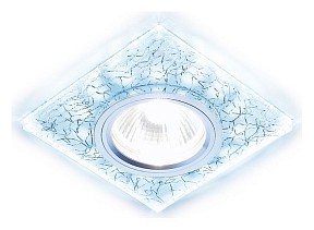 Встраиваемый светильник Ambrella Light S черный арт. S227 W/CH/C