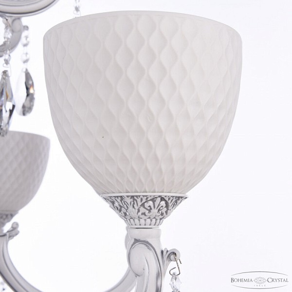 Подвесная люстра Bohemia Ivele Crystal AL7801 белый арт. AL78101/16+8+8/300/3d B WMN P1 U Wave