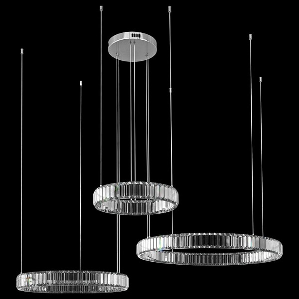 Подвесной светильник Loft it Crystal Ring серый арт. 10135/3 Chrome