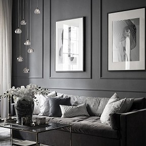 Подвесная люстра Loft it Rain серый арт. 10151/15
