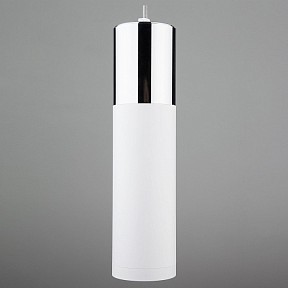 Подвесной светильник Eurosvet Double Topper металл арт. 50135/1 LED хром/белый 12W