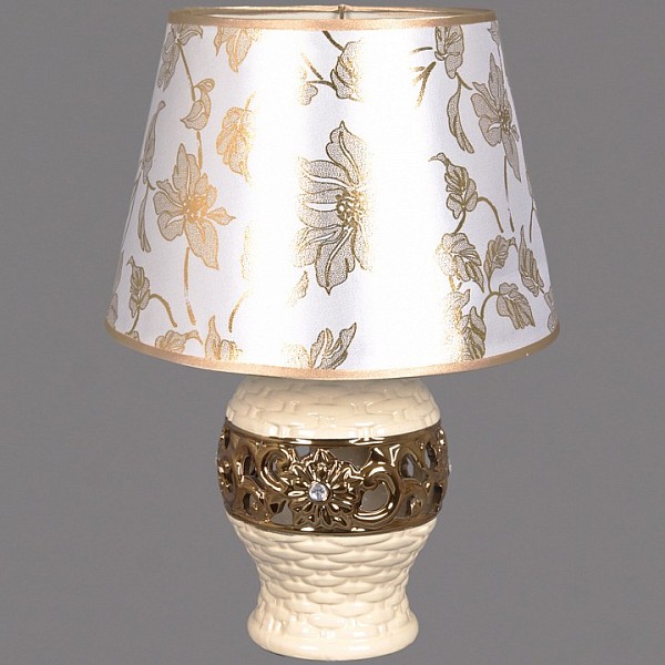 Настольная лампа декоративная Reluce 02667 кремовый арт. 02667-0.7-01