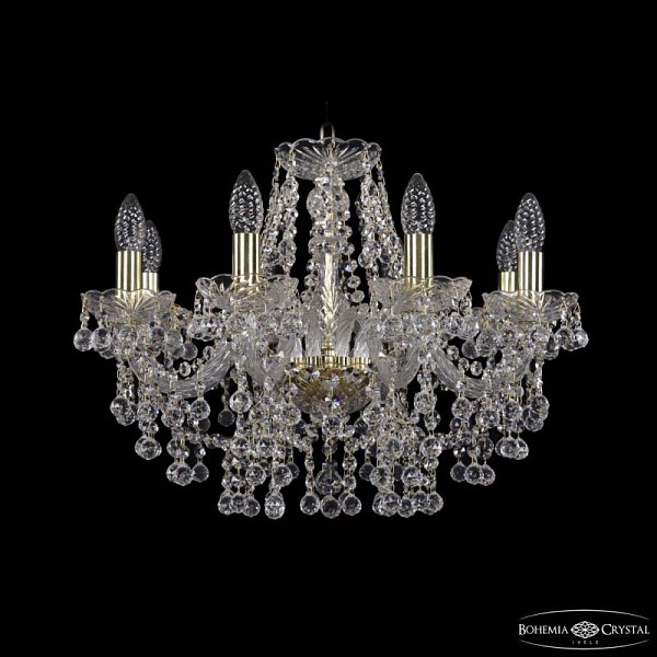 Подвесная люстра Bohemia Ivele Crystal 1409 золото арт. 1409/8/195 G