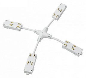 Соединитель для треков Denkirs SMART UNI белый арт. TR2116-WH