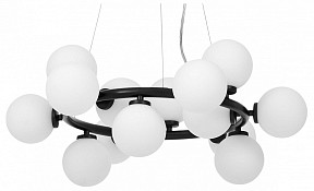 Подвесная люстра LUMINA DECO MARSIADA черный арт. LDP 6033-15 BK