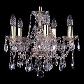 Подвесная люстра Bohemia Ivele Crystal 1413 золото арт. 1413/5/141/G