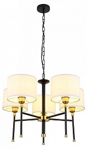 Подвесная люстра Arte Lamp Jamie черный арт. A4090LM-5BK