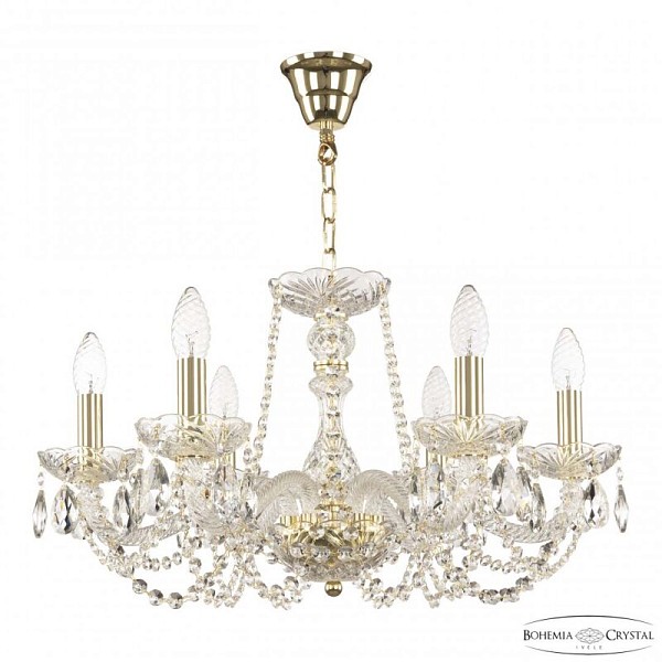 Подвесная люстра Bohemia Ivele Crystal 119 золото арт. 119/6/200 G