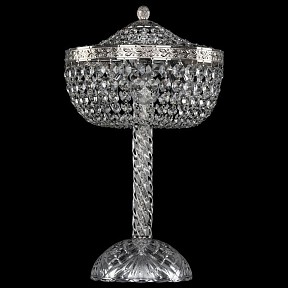 Настольная лампа декоративная Bohemia Ivele Crystal 1911 металл арт. 19111L4/25IV Ni