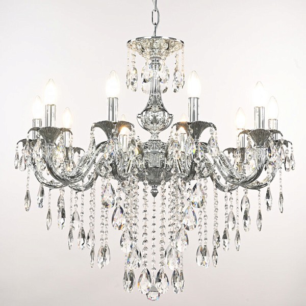 Подвесная люстра Bohemia Ivele Crystal AL7901 никель арт. AL79101/10/250 B Ni