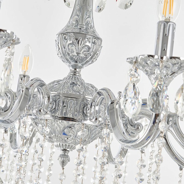Подвесная люстра Bohemia Ivele Crystal AL7801 никель арт. AL78101/8/250 A NW