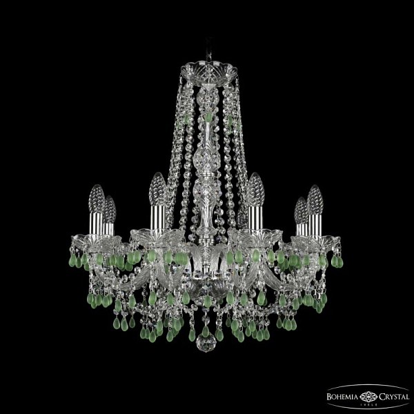 Подвесная люстра Bohemia Ivele Crystal 1410 никель арт. 1410/8/195/h-60 Ni V5001