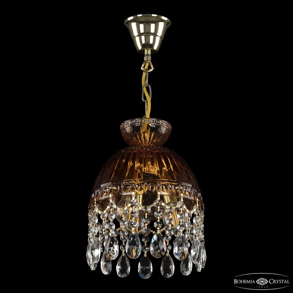 Подвесная люстра Bohemia Ivele Crystal 5478 золото арт. 5478/22 G Amber/M-1G