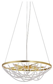 Подвесная люстра Newport ЭЛЬВИРА золото арт. 8650/70 C mat.gold