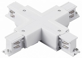 Соединитель для треков Lightstar Quattro белый арт. 504146-FR