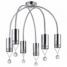 Потолочная люстра Vele Luce Pioggia серый арт. VL4283L06