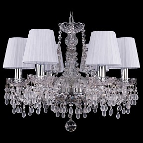 Подвесная люстра Bohemia Ivele Crystal 1410 металл арт. 1410/6/160/Ni/V0300/SH2