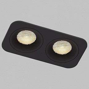 Встраиваемый светильник Elektrostandard Tetro черный арт. 15277/LED